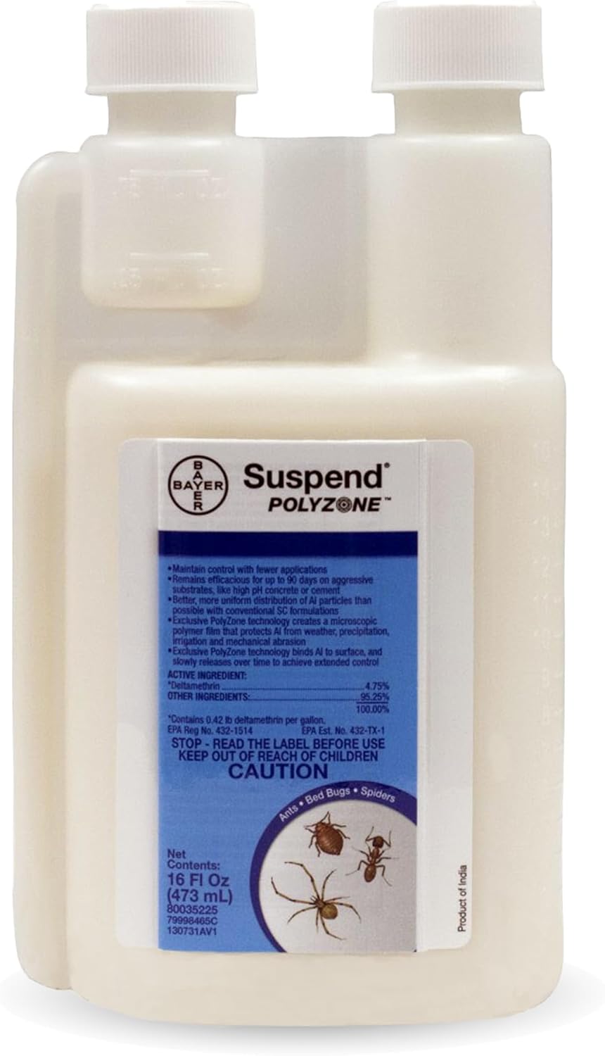 Suspend Polyzone Insecticide, 2-Pack Riddy Insect Monitor Boards, 3-Pack Riddy Nitrile Gloves, Comprehensive Indoor and Outdoor Solution