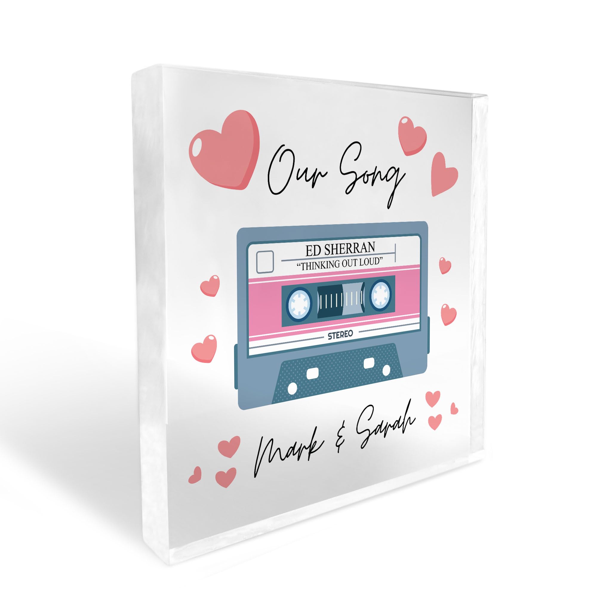 Red Ocean Valentines Gifts For Him Her PERSONALISED Our Song Plaque Gift For Husband Wife Wedding Anniversary Present Wedding Day Gift Wedding Anniversary