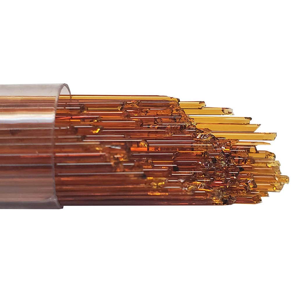 Oceanside Glass Stringers - Dark Amber Transparent - 96 COE - 5oz Tube