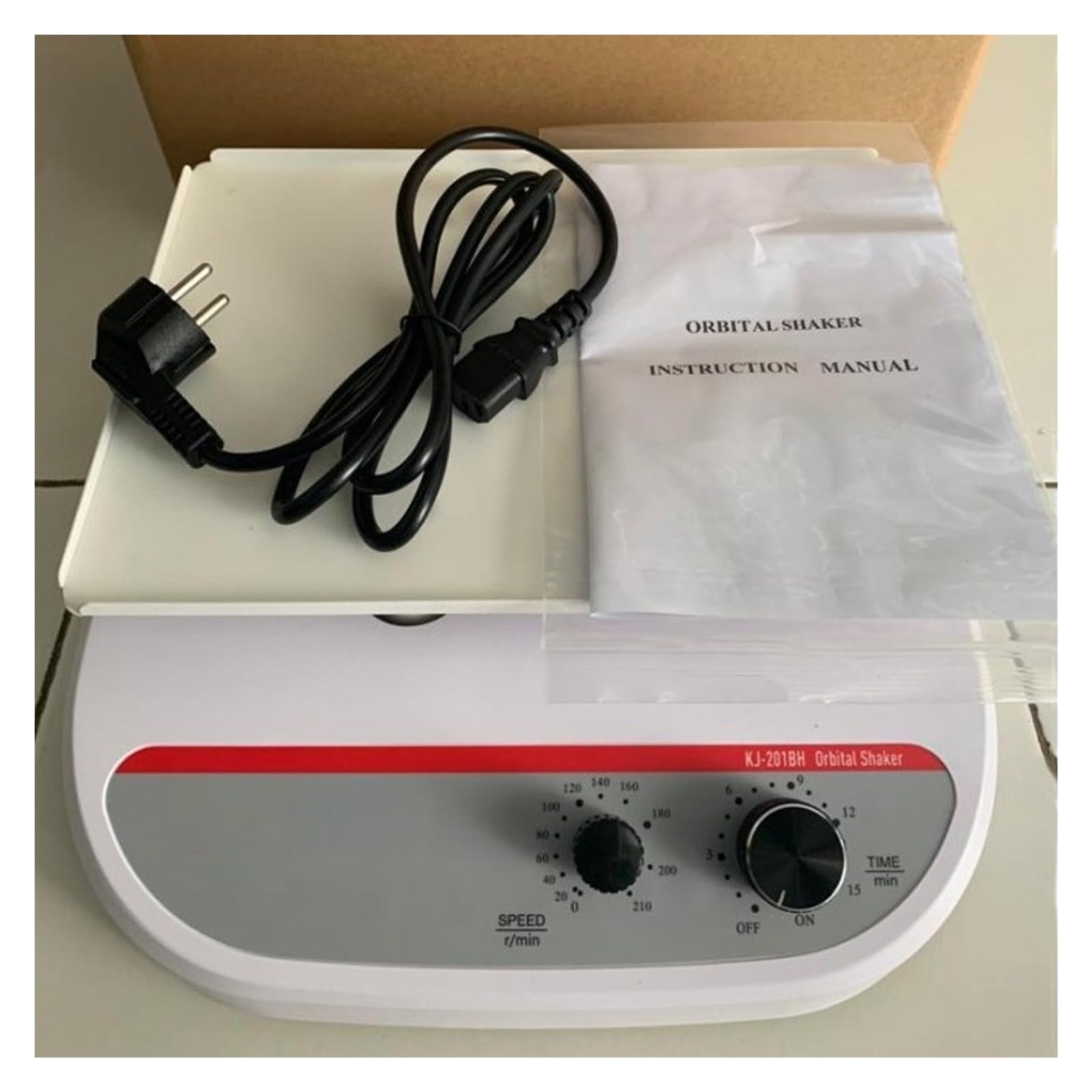Laborrührer, Labor-Orbitalschüttler, 22 mm Hub, 0–80 U/min, 2 kg Beladung, Timer-Mischer