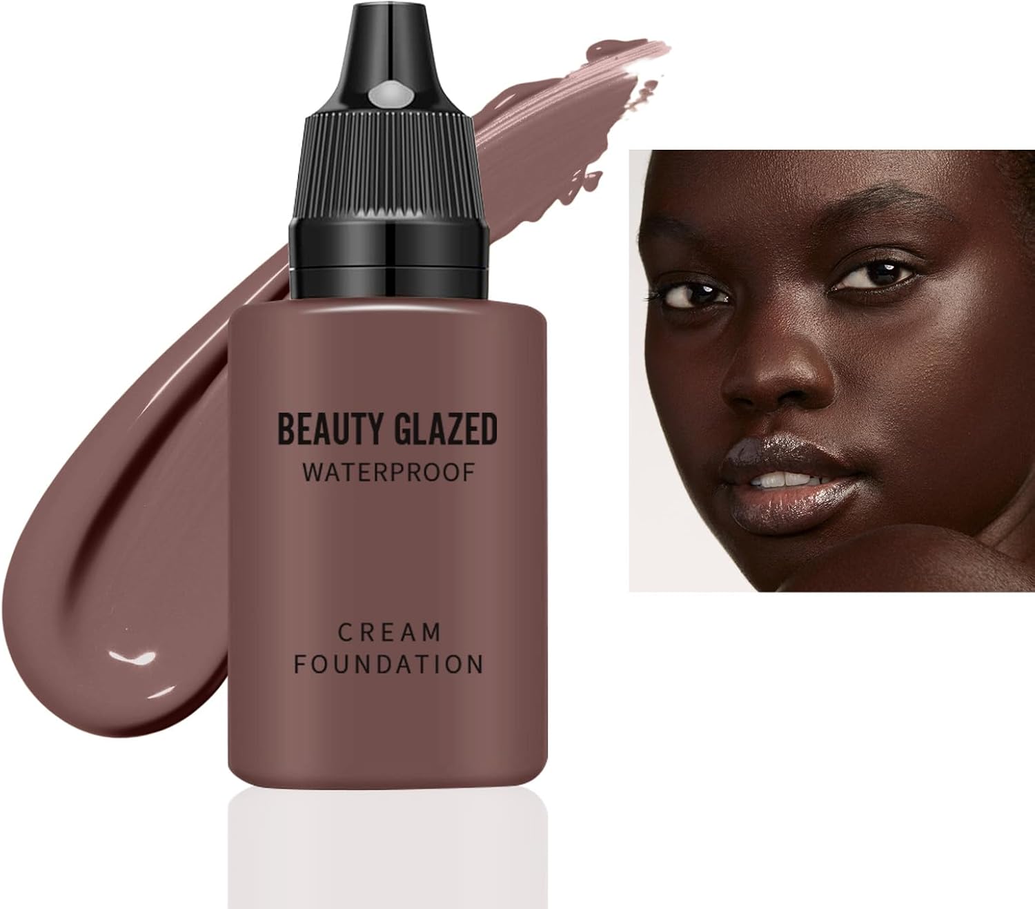 Beauty Glazed Soft Matte Opaque Foundation Colour Correcting Cream Oil Control Liquid BB Cream Flawless Smooth Long Lasting Waterproof Blendable Foundation Makeup #107