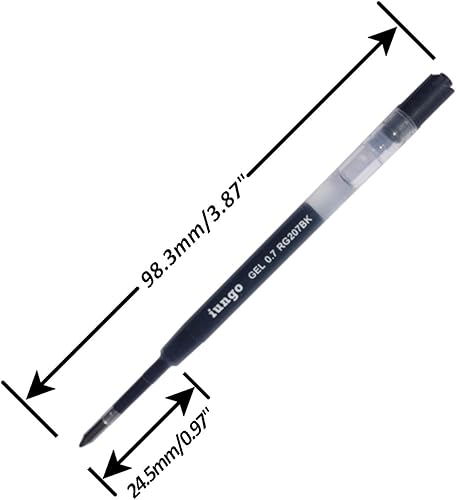 Miniatura 2 de BK0.5 Compatible Parker G2 Tipo Gel Tinta Recarga Pelican FiberCastle Visconti Monte Grappa Monte Delta Fisher Marlen Omas