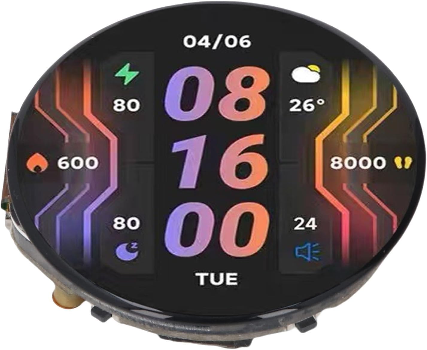 Round Touch Board, 32 S3R8 Development Board, 32 Bit LX7 Processor Microcontroller with 2.4GHz WiFi (802.11 B G n) and 5, Type C Port, 1.46" Touch Display