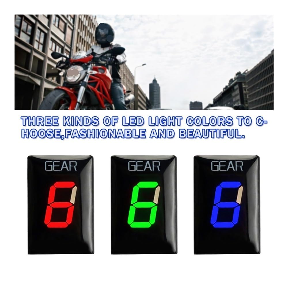Indicador Marchas Motocicleta para Monster 696 795 796 797 Accesorios para Motocicletas 1-6 Indicador De Marcha Instrumento Visualización
