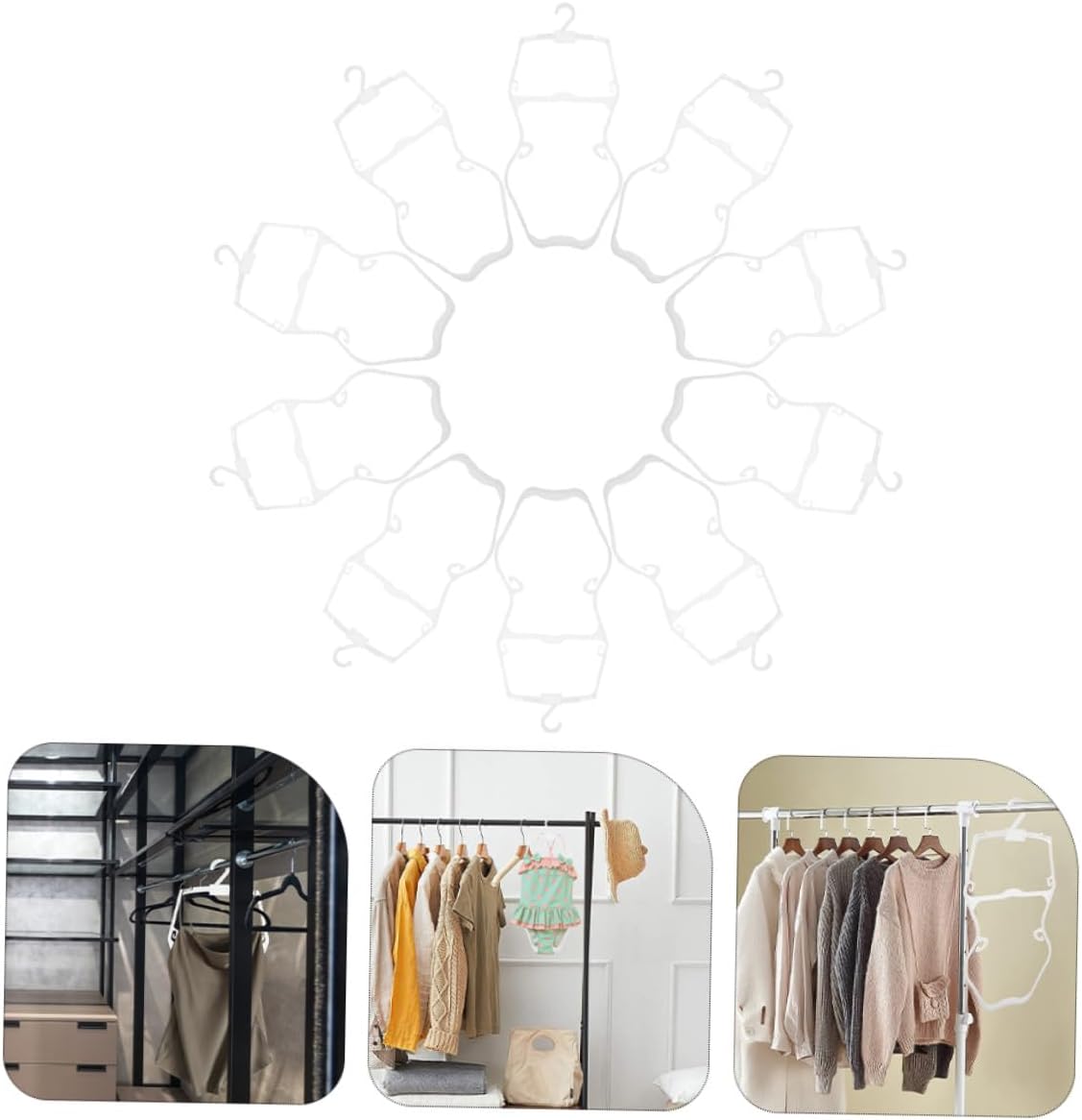 Swimsuit Hangers 10pcs Plastic Swimwear Display Organizers Non-Slip Clothes Hangers for Boys and Closet Storage