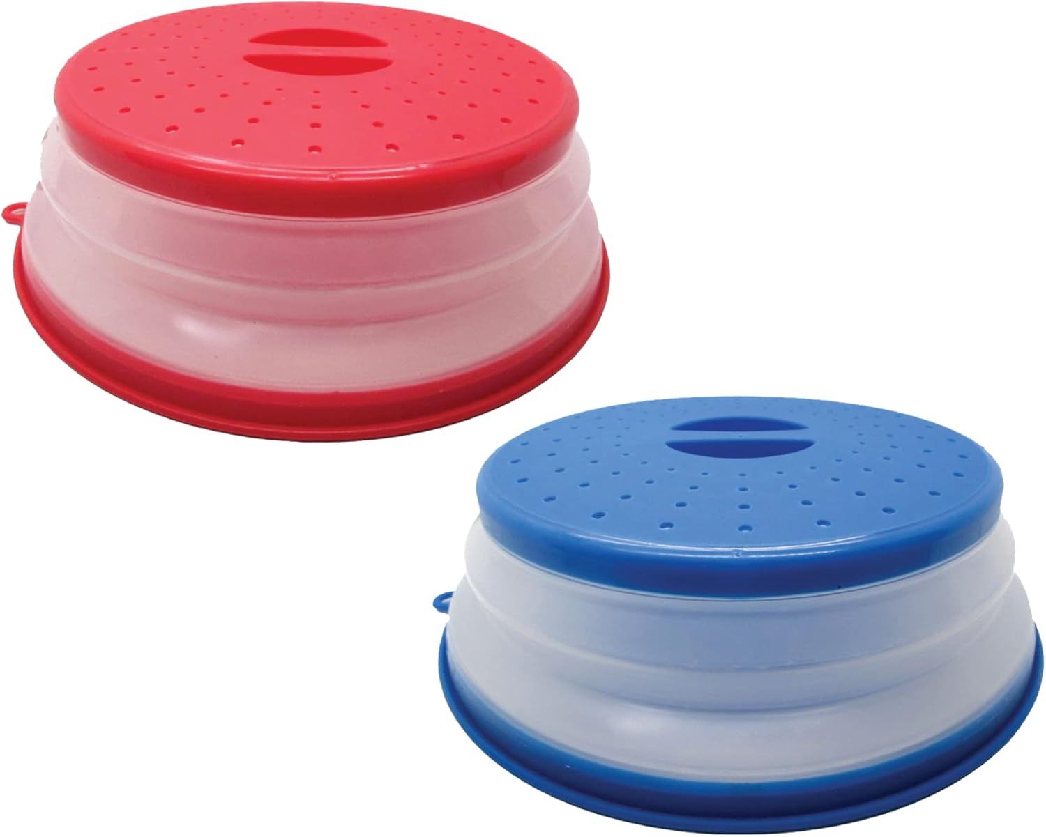 Cubierta plegable para microondas, ventilada, perfecta para usar como cuenco de lavado de alimentos, contenedor de frutas y más, protector de