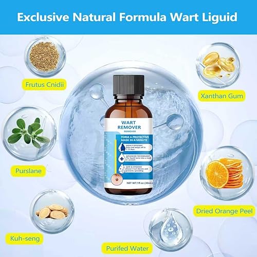 Miniatura 3 de Removedor de verrugas de acción rápida, removedor de marcas cutáneas con ácido salicílico para hombres y mujeres, para verrugas plantares, verrugas