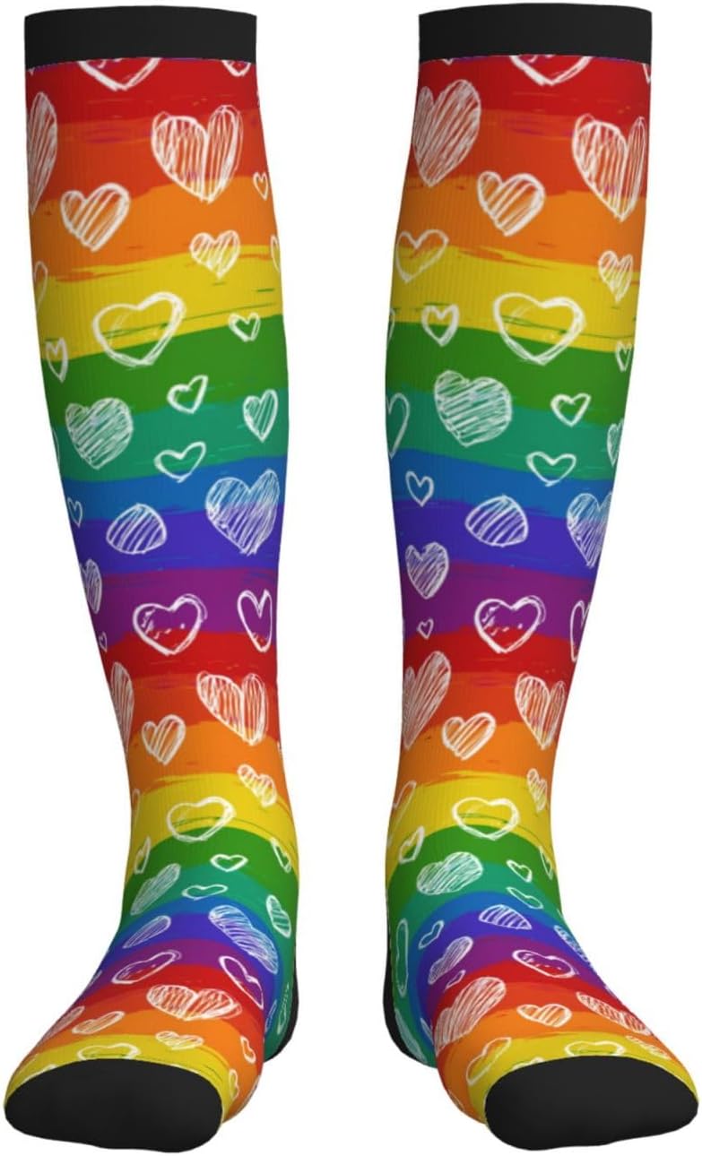 Compression Socks Knee High Support Socks Women Circulation Stockings for Athletic Running Cycling Flying - Image 6