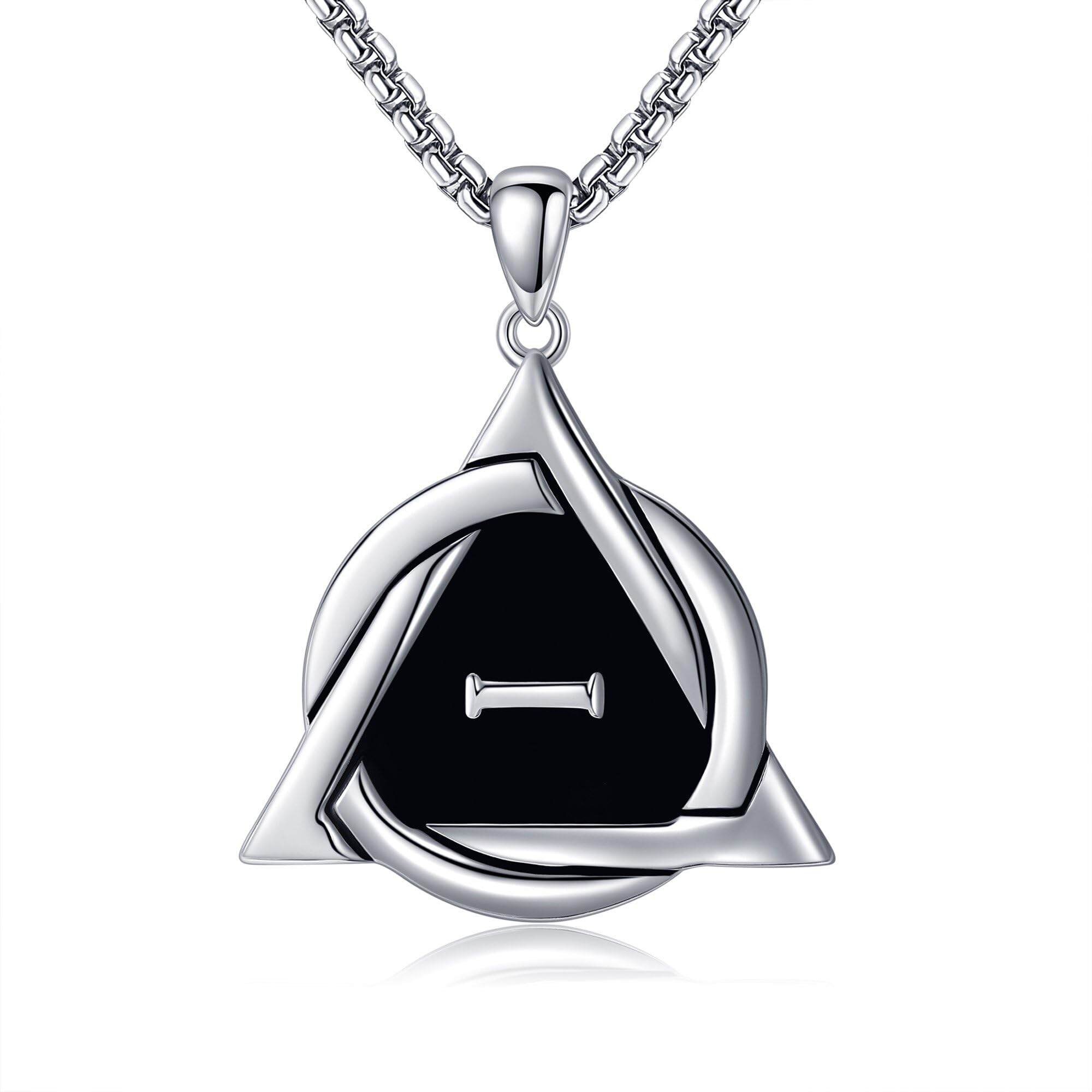 Therianer/Atheist/Transgender Halskette Sterling Silber Symbolschmuck