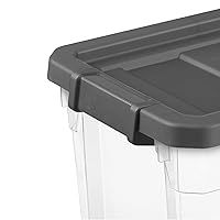 Vista 9 de Sterilite Caja Apilable Modular Transparente 30QT 14733V06