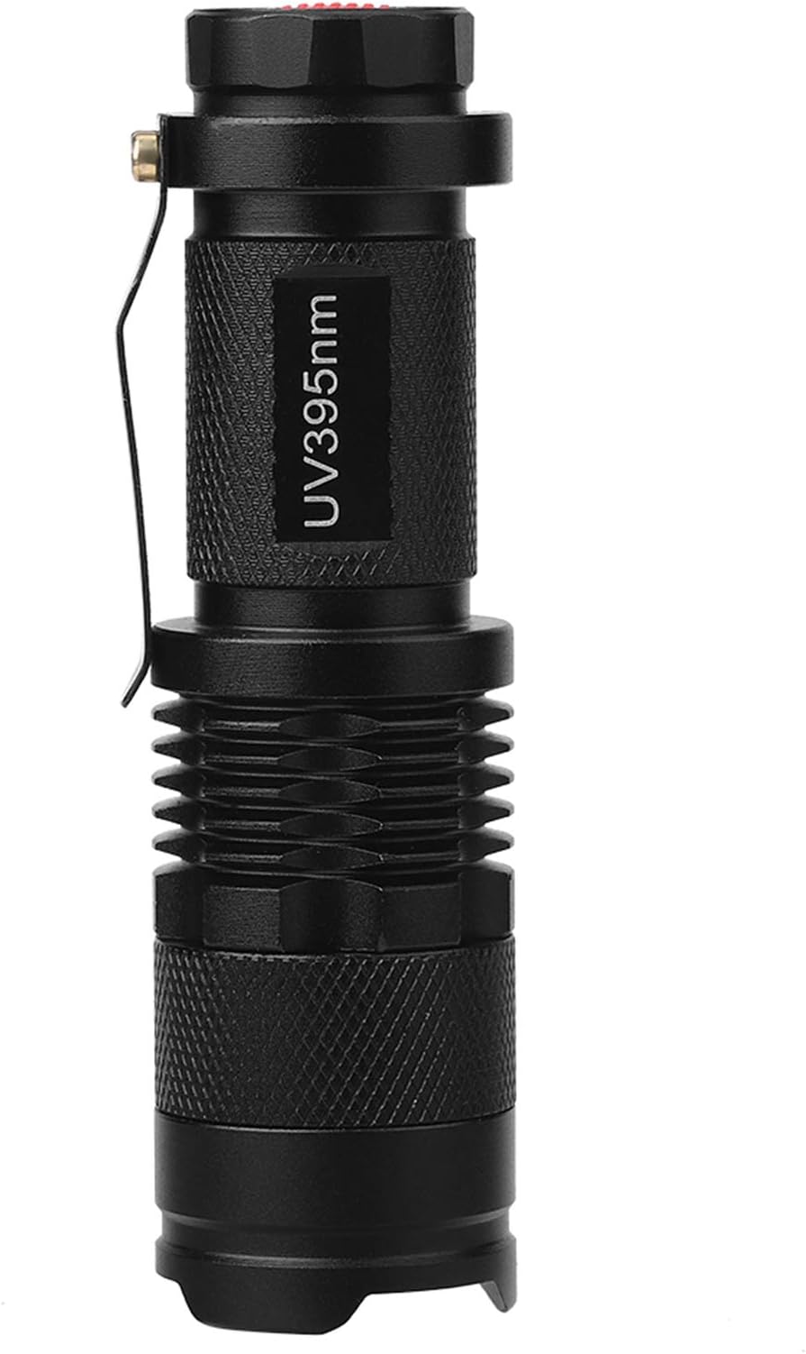 HENGtaoSM Portable Flashlight Mini Handheld Outdoor UV Ultra LED Flashlight Blacklight Light Inspection Lamp Torch 395/365 nM for Outdoor Camping Tent Lighting(365nm)