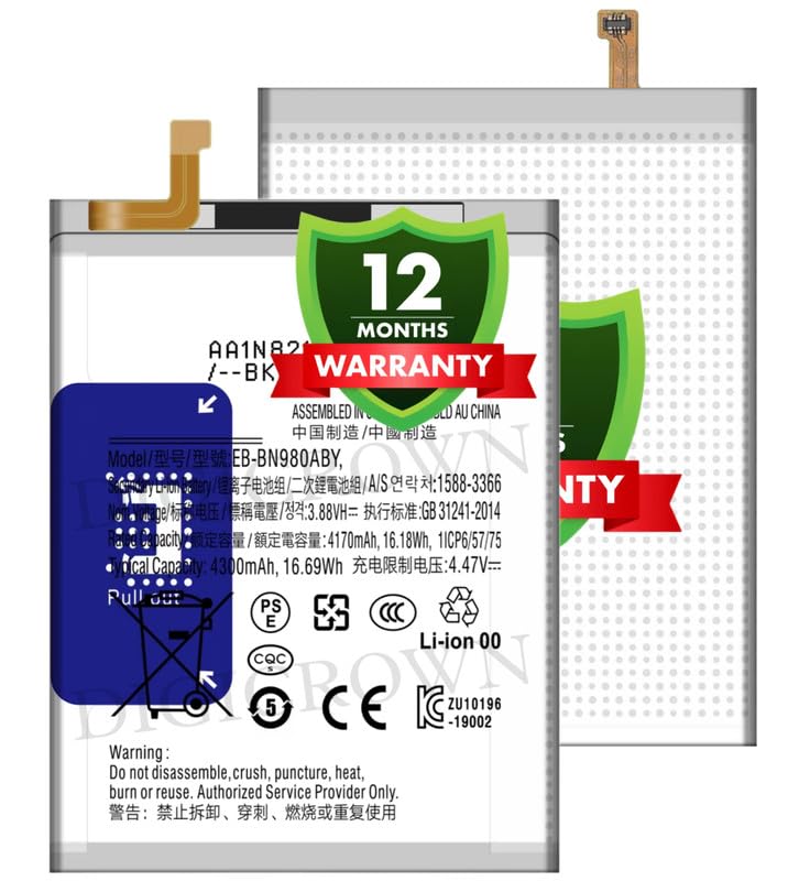 Image of Original EB-BN980ABY Battery Compatible for Samsung Galaxy Note 20 (4G /5G) - (4300mAh) - 1 Year Warranty DF7