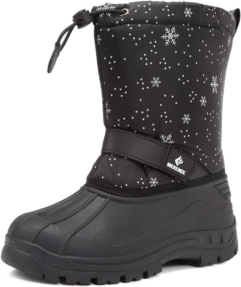CIOR Kids Snow Boots for Boys Girls Toddler Winter Outdoor Boots Waterproof with Fur Lined(Toddler/Little Kids/Big Kid)