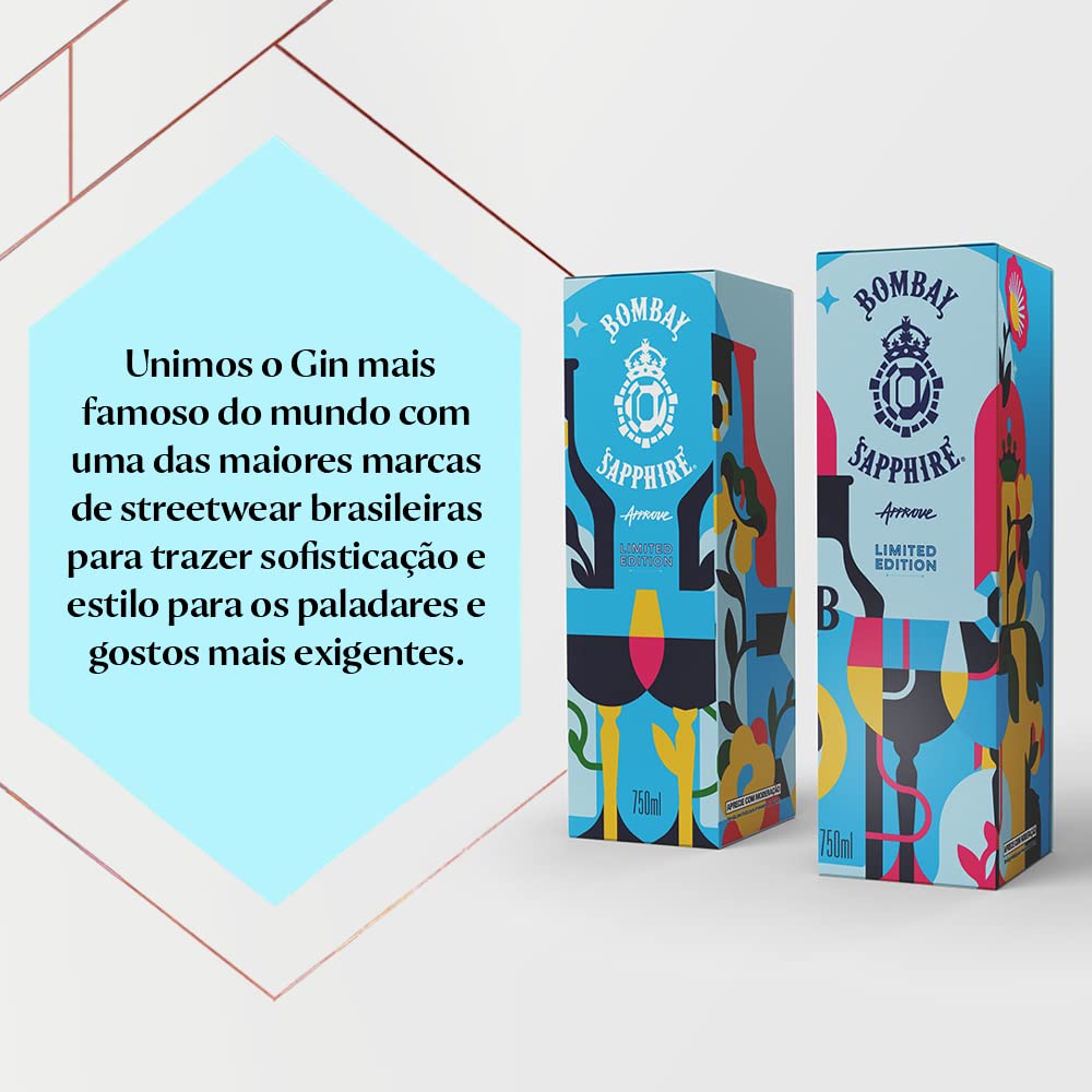 BOMBAY SAPPHIRE, Collab Approve, Edição Limitada, 10 Ingredientes