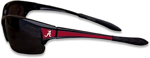 Gafas de sol deportivas negras estilo élite con logotipo en las esquinas