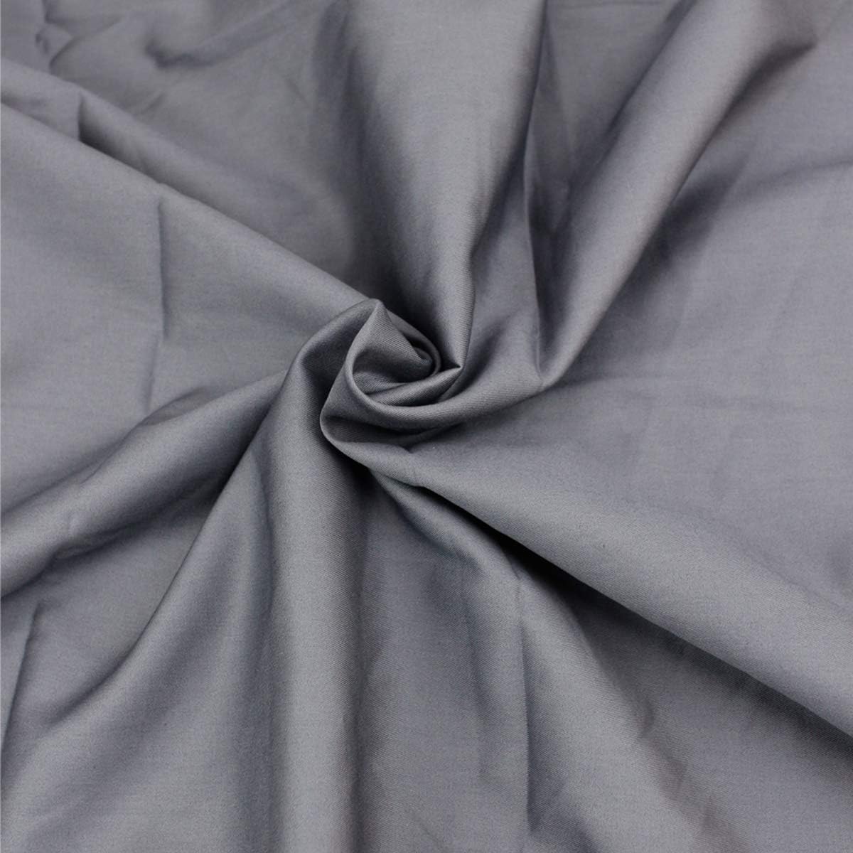 Removable Duvet Cover for Weighted Blanket Grey (60"x80", Cotton Removable Cover-Dark Grey)