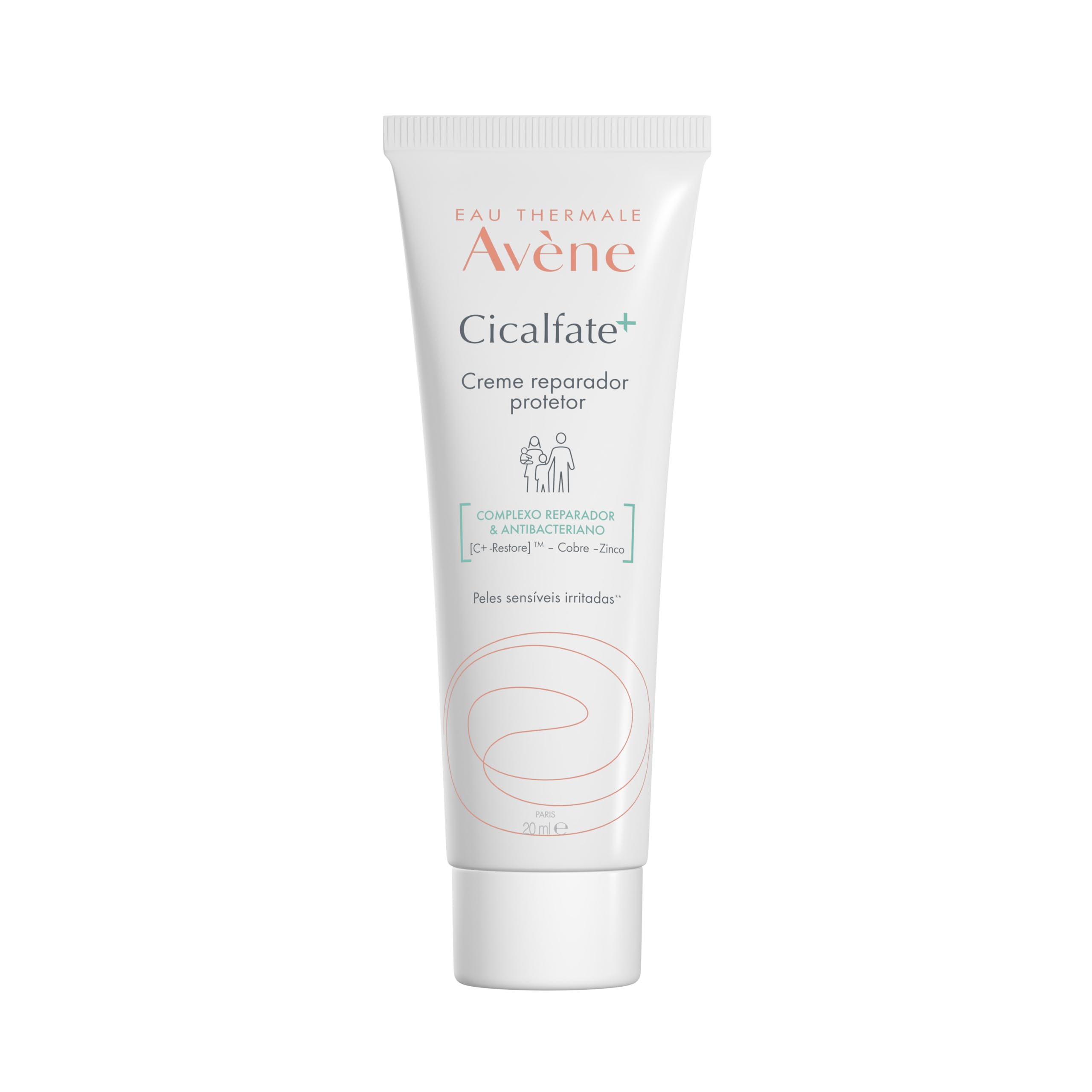Avène Cicalfate+ Creme Reparador Facial, Nutre, Protege e Repara Pele Irritada, Água Termal Avène, Sulfato de Cobre