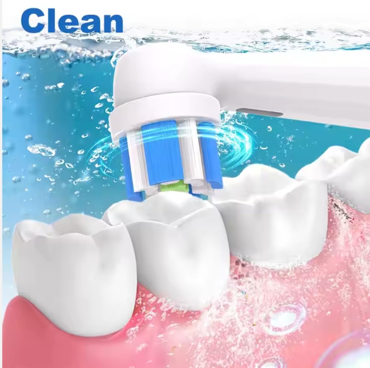Replacement Heads ”Compatible with” Oral B IO Electric Toothbrush,Toothbrush Brush Heads Compatible with” IO 3/4/5/6/7/8/9 Series, 4 Count Plaque Control (White)