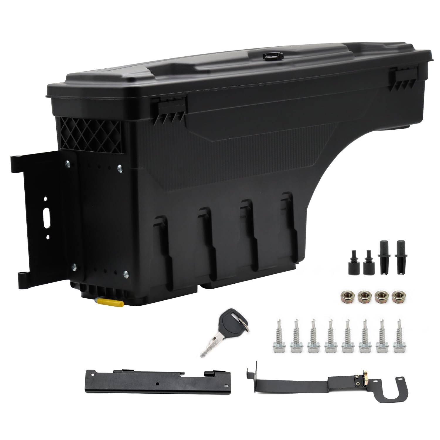 Sunhua GLW Truck Bed Tool Box Truck Bed Fits for 2019 2020 Ford Ranger | Left Driver Side Truck Bed Storage Box, Black