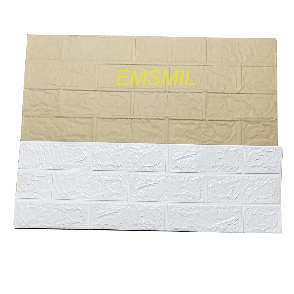 10 sztuk tapety 3D cegły biały 70 x 77 cm panele ścienne nowoczesne wodoodporne PE pianki ścienne dekoracyjne panel do kuchni łazienka salon salon salon TV tło