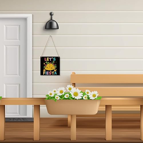 Miniatura 5 de Decoración rústica de madera mexicana para colgar en la pared, decoración divertida de bienvenida para vacaciones, letrero decorativo de madera para