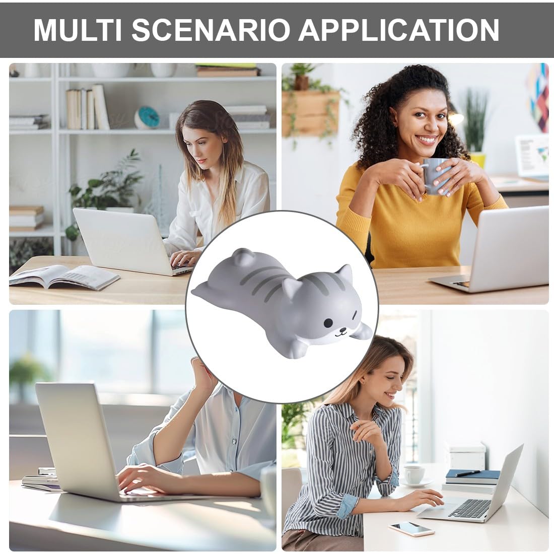 Poggiapolsi per Tastiera e Mouse Ergonomico Imbottito per Casa e Ufficio