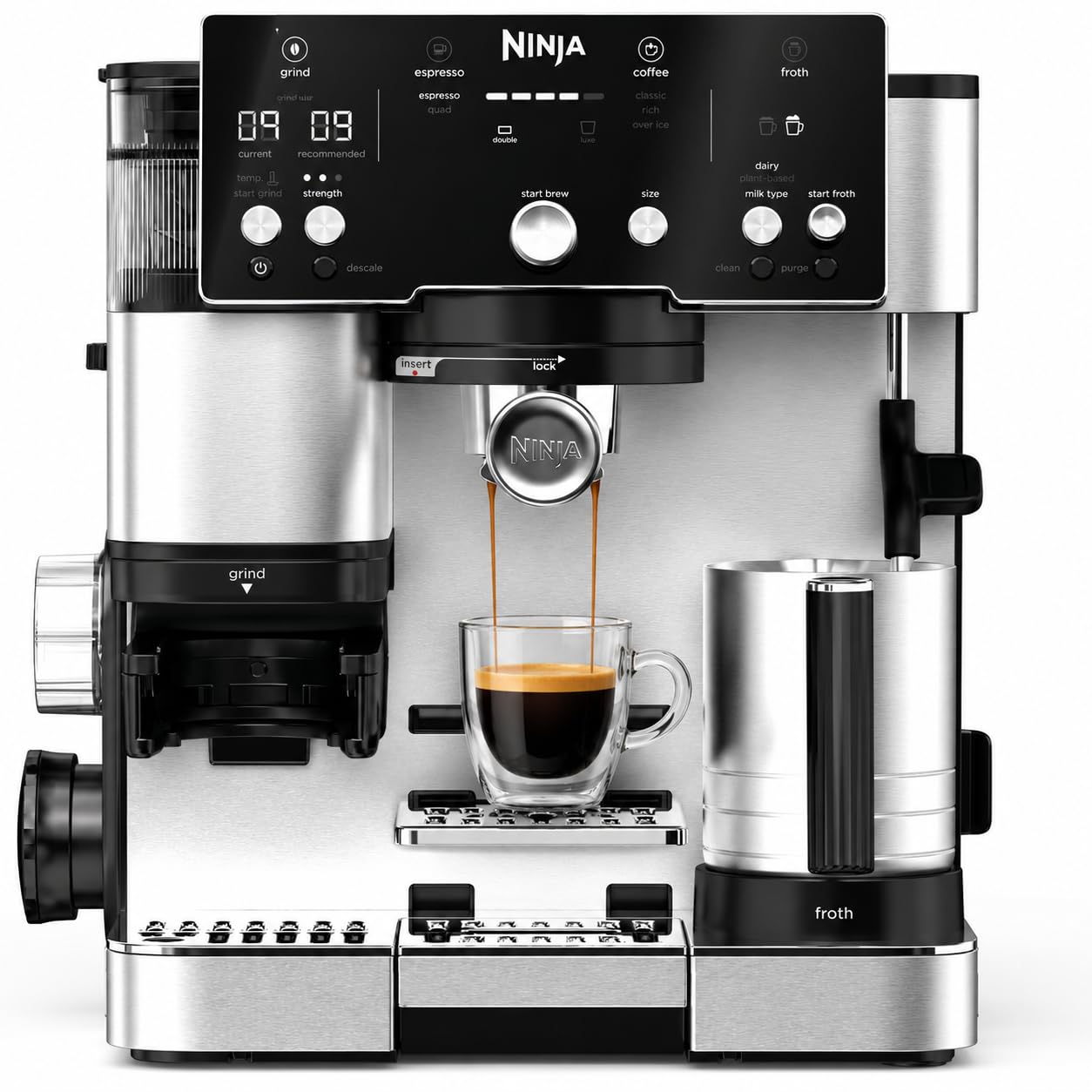 Ninja Luxe Essential 2-in-1 Coffee Maker, Latte, Cappuccino