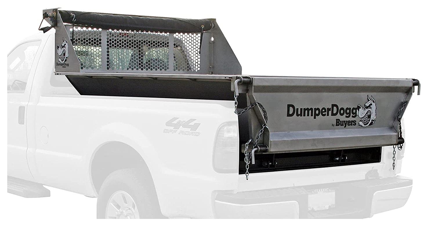 Buyers Products DumperDogg 5534006 6 Foot Steel Dump Body Insert, Stainless Steel W/ Corrosion Resistant Powdercoated Frame, Truck Dump Body Insert W/ Indicator Kit For 3/4 Ton or Higher Pickup Truck