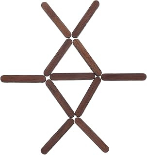 12 Piezas Marcadores de de Reloj de Pared de Madera Barras Verticales para DIY Diseño Simple y Resistente para Relojes de Salón Modernos