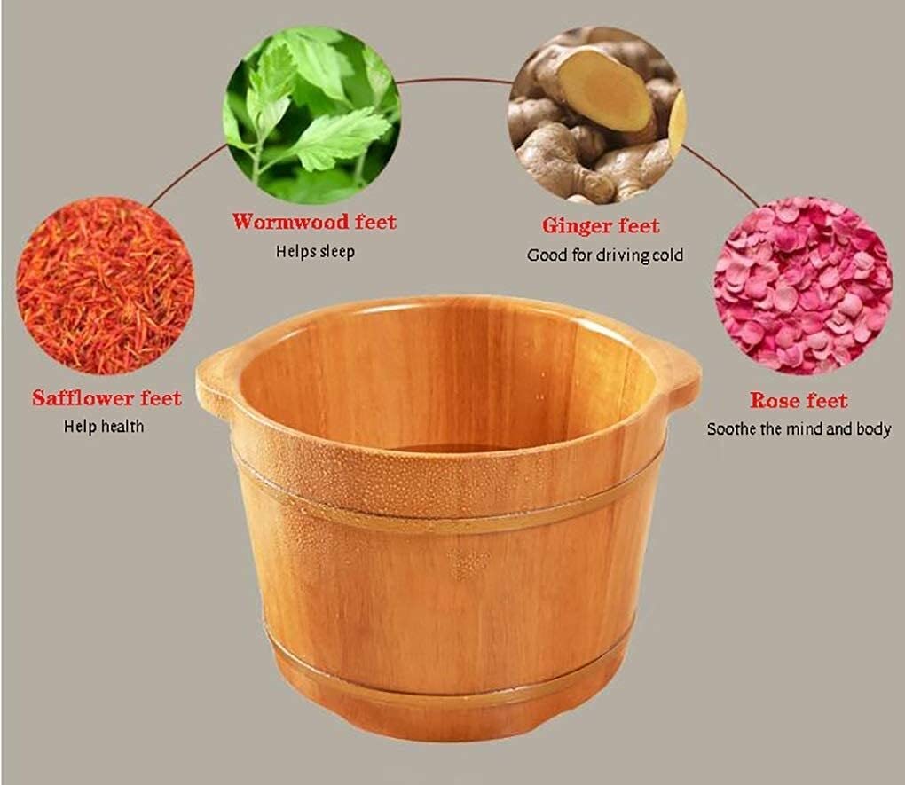 Fußbad Einweichen Haushaltsgeschenk Holzfass Glatte und zarte Pediküre-Fässer Schüssel Spa-Age zum der Füße agegerät Wanne Haus