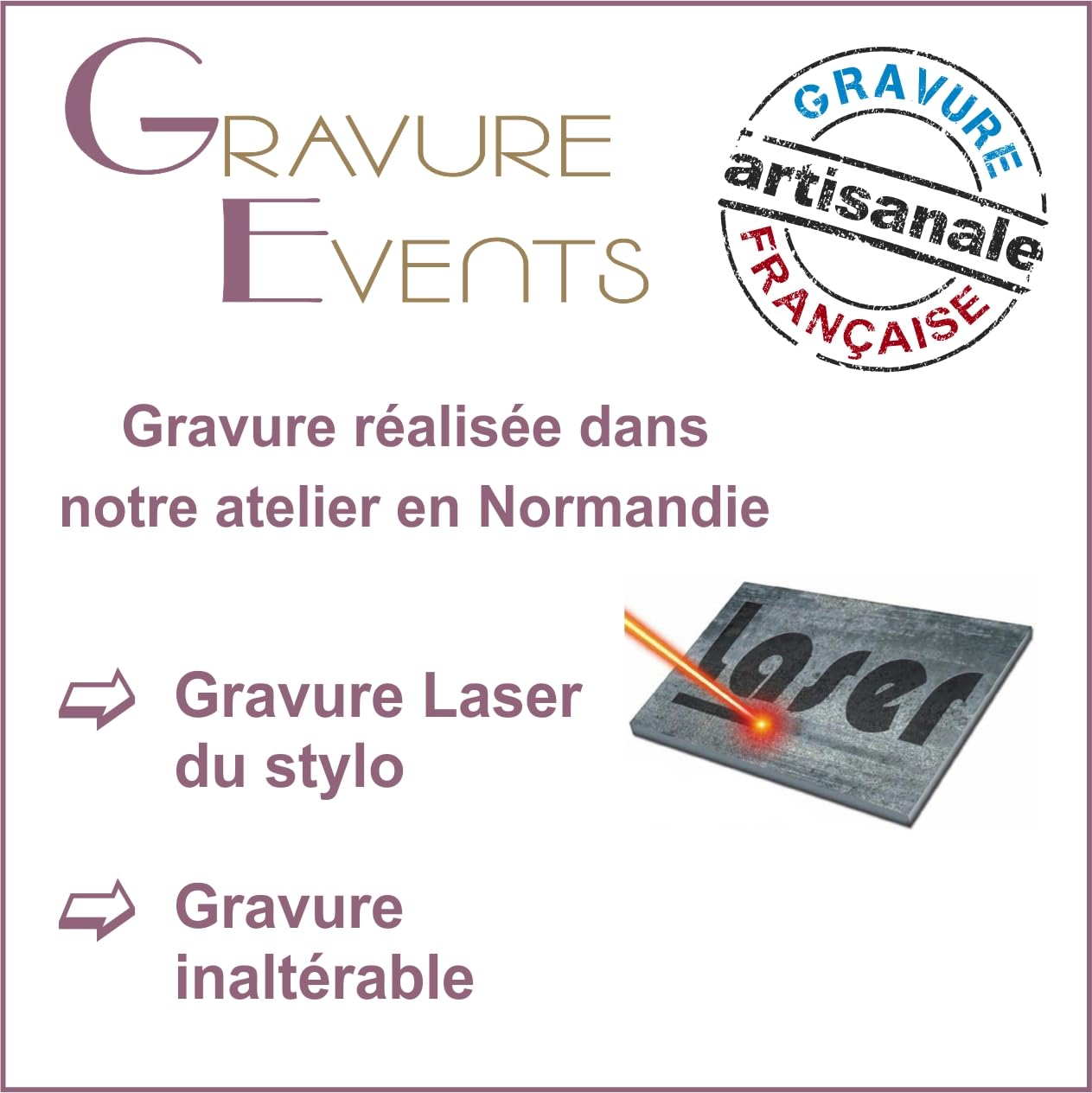 Lot de 100 Stylos Personnalisés Publicitaires Gravés au Nom de l'Entreprise (bleus) - Objet de Communication pour Événement Professionnel - Cadeau Clients Noël & Fin d'Année, Goodies Logo