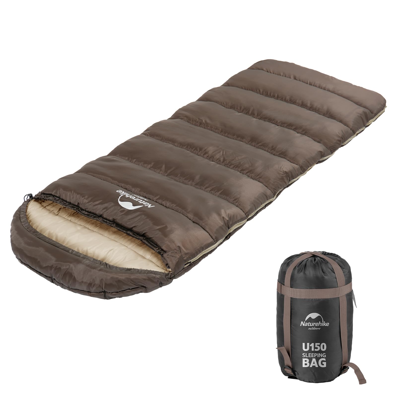 Naturehike Deckenschlafsack - Sleeping Bag, 7°C warmes und kühles Wetter -leicht, Jugendliche und Erwachsene zum Wandern, Rucksackreisen und Campen