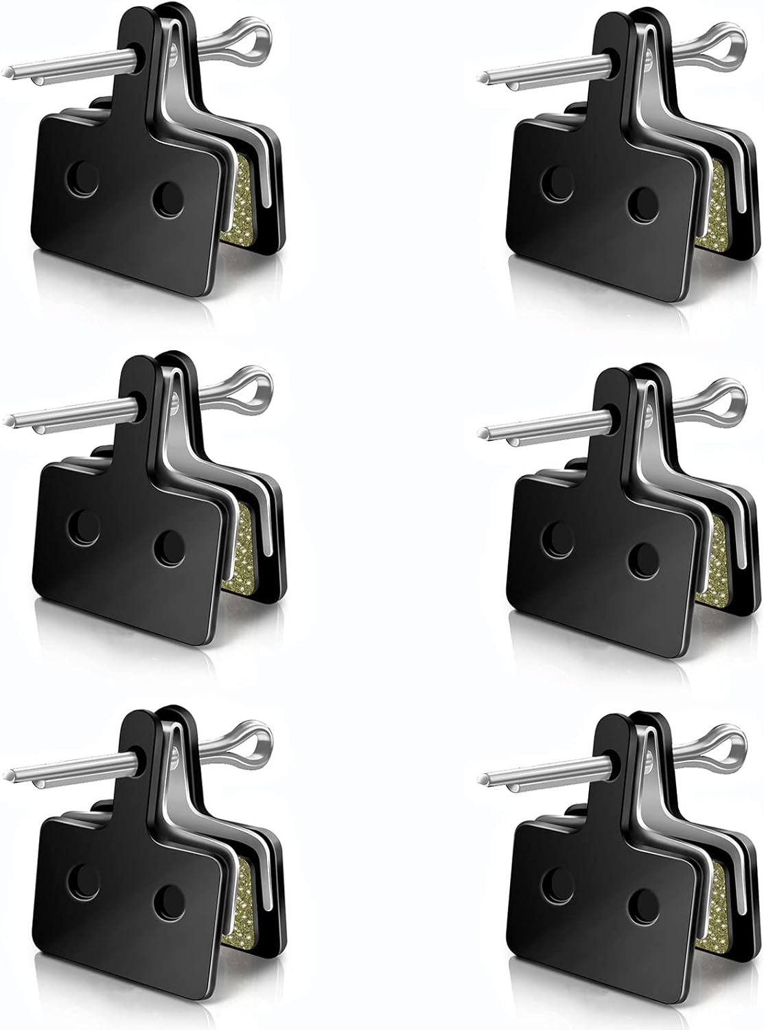 Taigin 6 Pairs Disc Bike Brake Pads, Compability with Shimano Tektro TRP Deore M575 M525 M495 M486 M485 M475 M465 M445 M416-A M416 M415 M375 T615(Resin Semi-Metal). : Sports & Outdoors