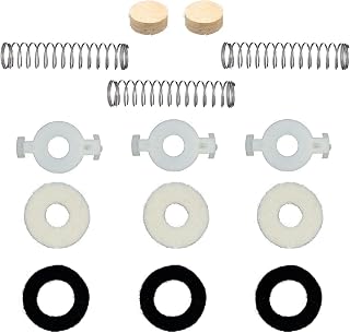 CashBeat 14Pcs Trumpet Valve Repair Kit, Trumpet Valve Replacement Parts with Spring, Felt Washers, and Cork Pad