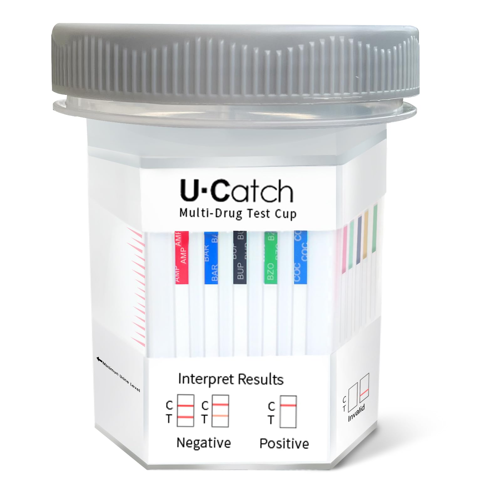 [25 Pack] U-CATCH Plus Multi-Drug Test Kit for All: 12 Panel Urine Test Cup Rapid Drug Test at Home for Marijuana(THC),AMP,BAR,BUP,BZO,COC,MDMA,MET,MOP,MTD,OXY,PCP
