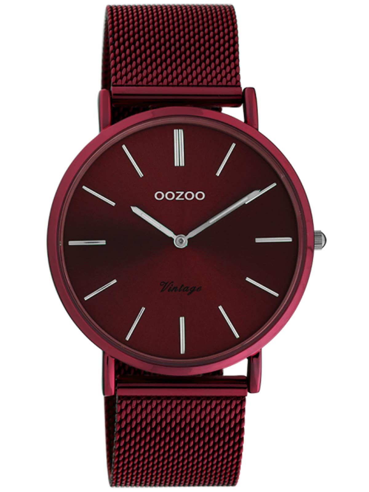 OozooVintage Women's Watch with Fine Stainless Steel Metal Strap Milanese Quartz Analogue 40 mm