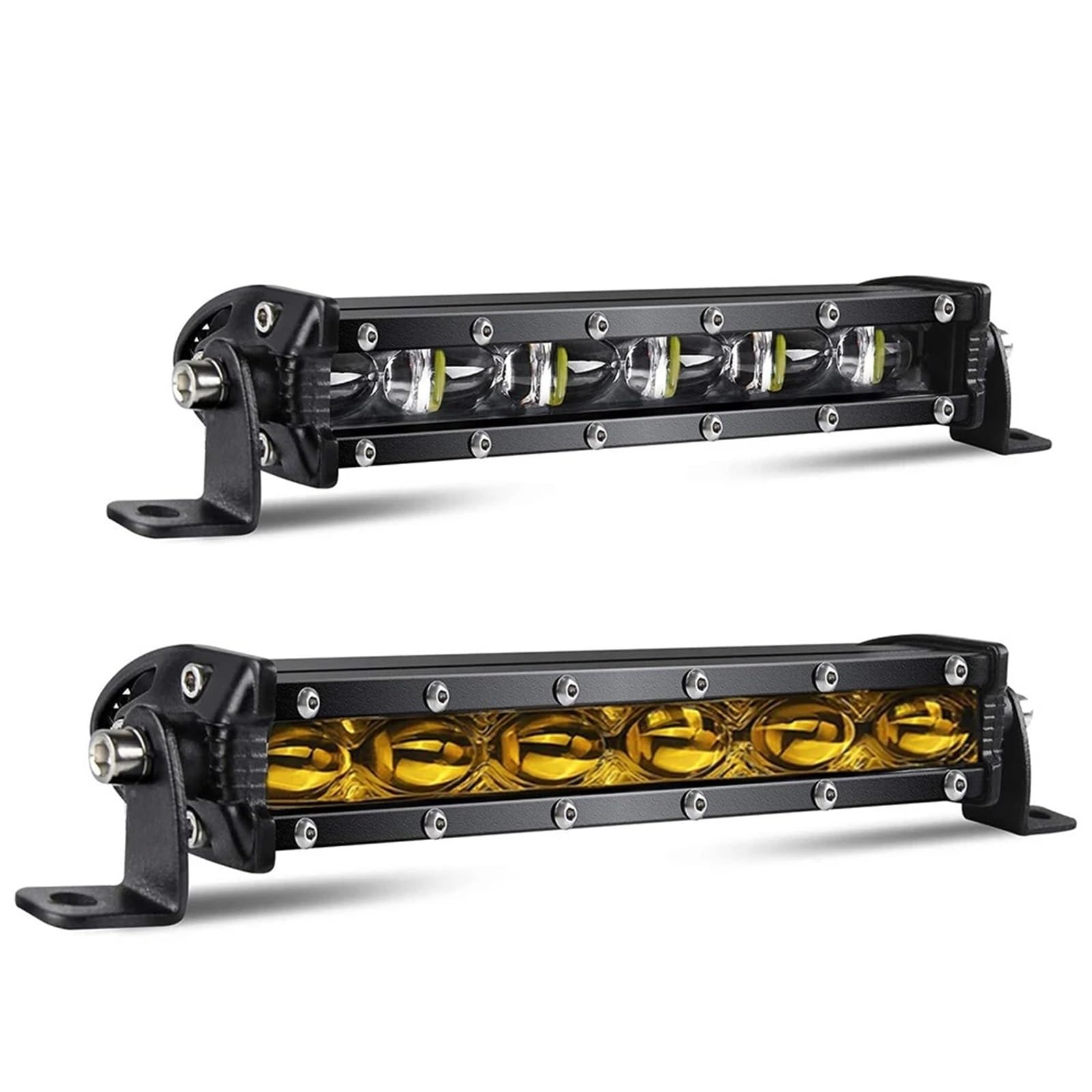 Faro antiniebla LED 8D 8 "12V 24V Foco Barra De Luz LED Offroad Delgada Obra Para Camión Atv Coche Conducción Accesorios Antiniebla 4x4
