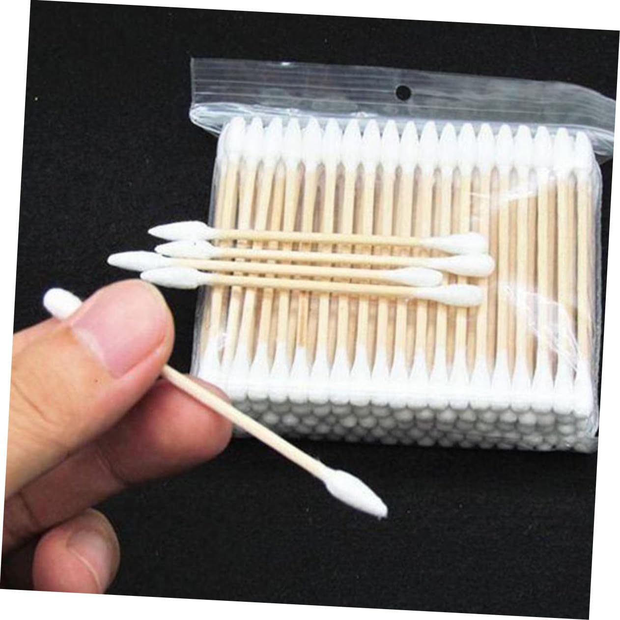 1200piezas Bastoncillos De Algodón Dobles Para Maquillaje Limpieza y Cuidado Hisopos Multifuncionales Puntas y Afiladas Para y
