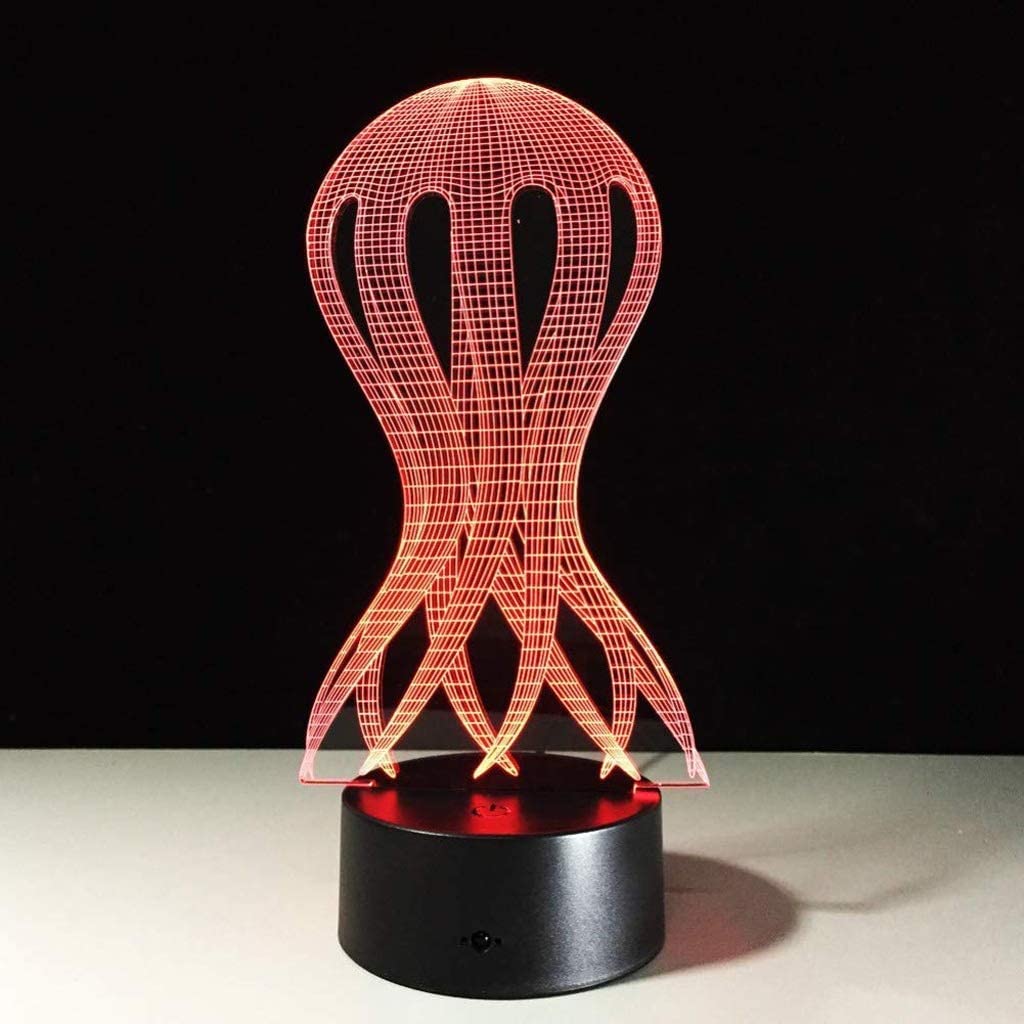 Octopus Medusa Lumière 3D USB LED Lumière de Nuit Créative Lumière de Nuit pour Dormir Lampe de Table Éclairage Décoratif