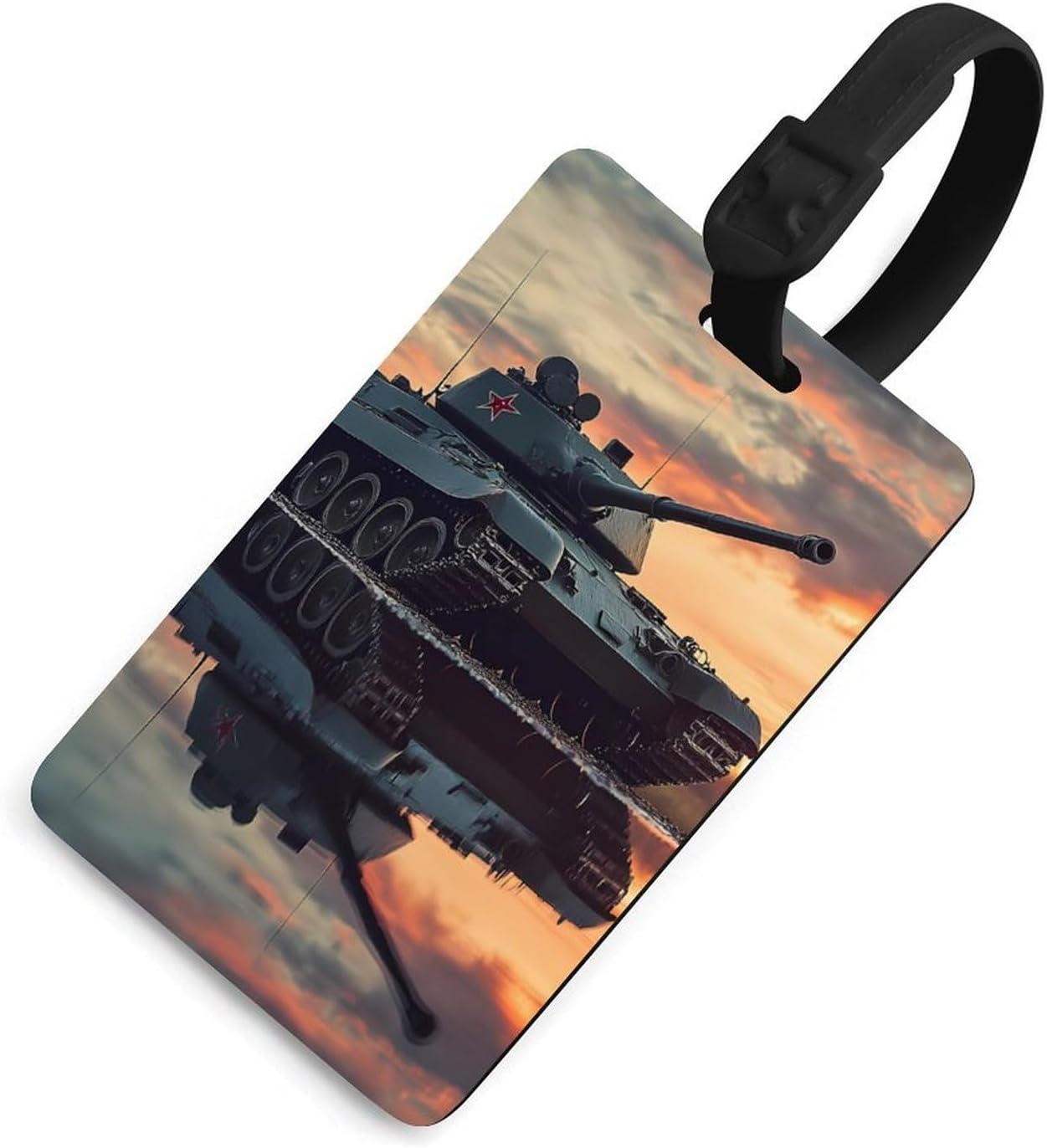 Military Tank Army ​Luggage Tags Personalized Suitcase Baggage ID Tags Identifier Travel Accessories Black-Color