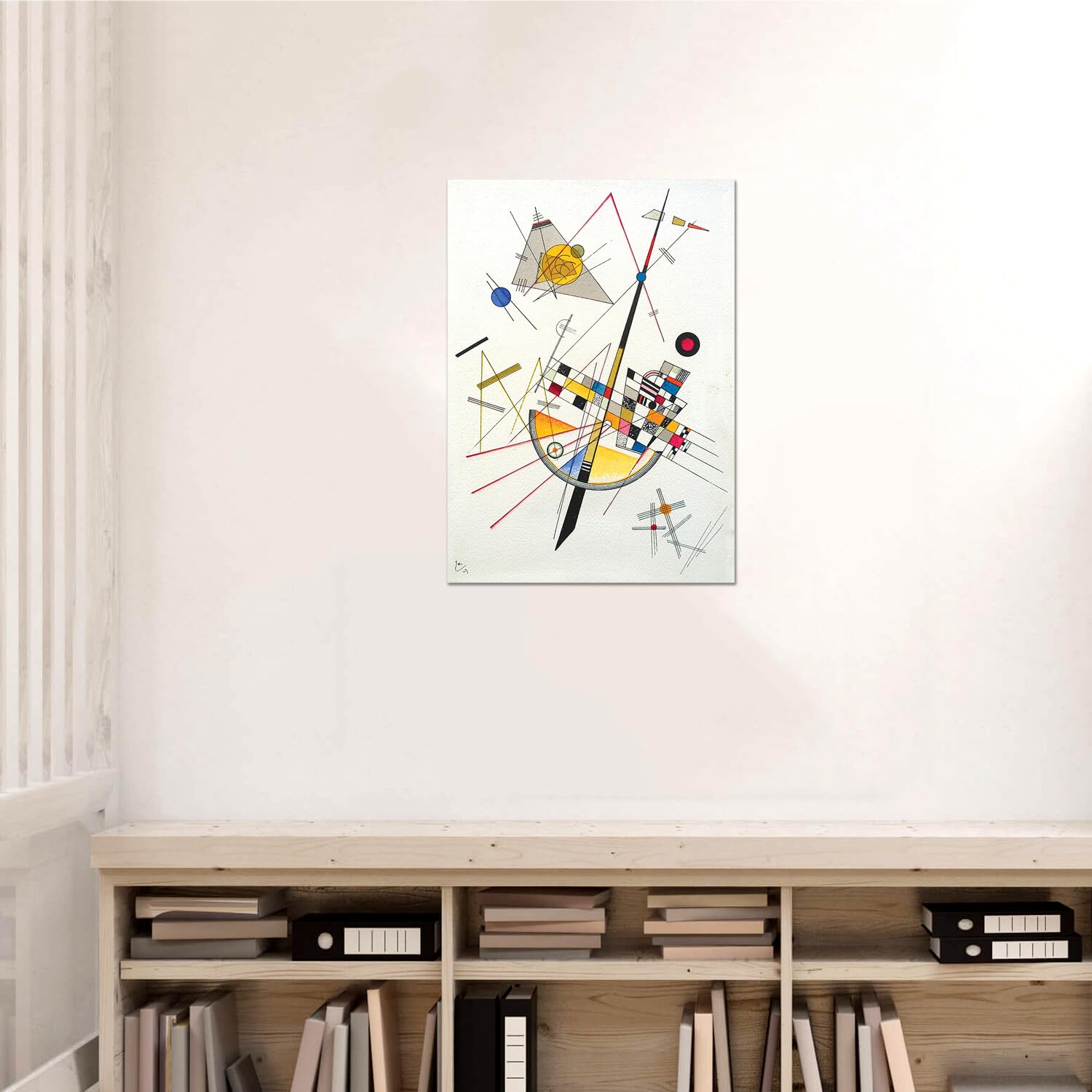 Giallobus - Quadro - Vassily Kandinsky - Tensione delicata - Vetro acrilico - 50x70 - Pronto da appendere - Quadri moderni per la casa