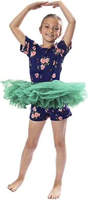 Womens Tutu Dress Tulle Skirt | Vintage Elastic Waist Mini Costume for Halloween, Ballet and 80s Party US, Alpha, X-Large, Regular, Short, Kelly Green