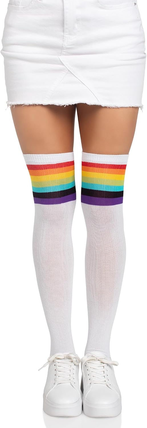 Leg Avenue Women's Pride Festival Thigh Highs Socks