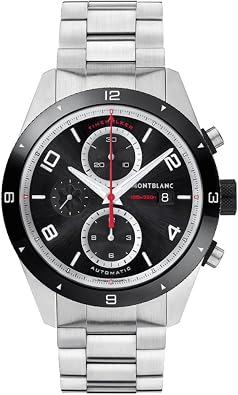 Montblanc TimeWalker Chronograph Automatic Black Dial Mens Watch 116097