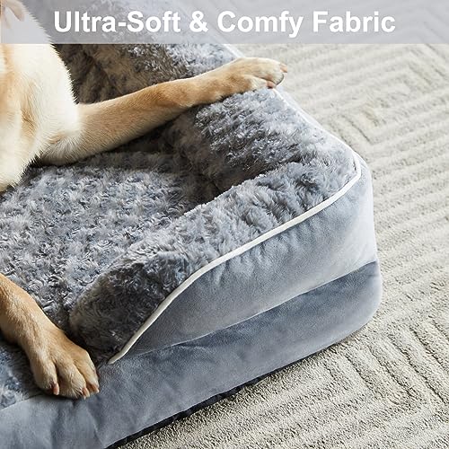 Wnpethome Bolster Beds For Large Dogs, Washable, Sofa Bed With Waterproof Lining & Non-Skid Bottom, Orthopedic Egg Foam Couch For Pet Sleeping #TOP4