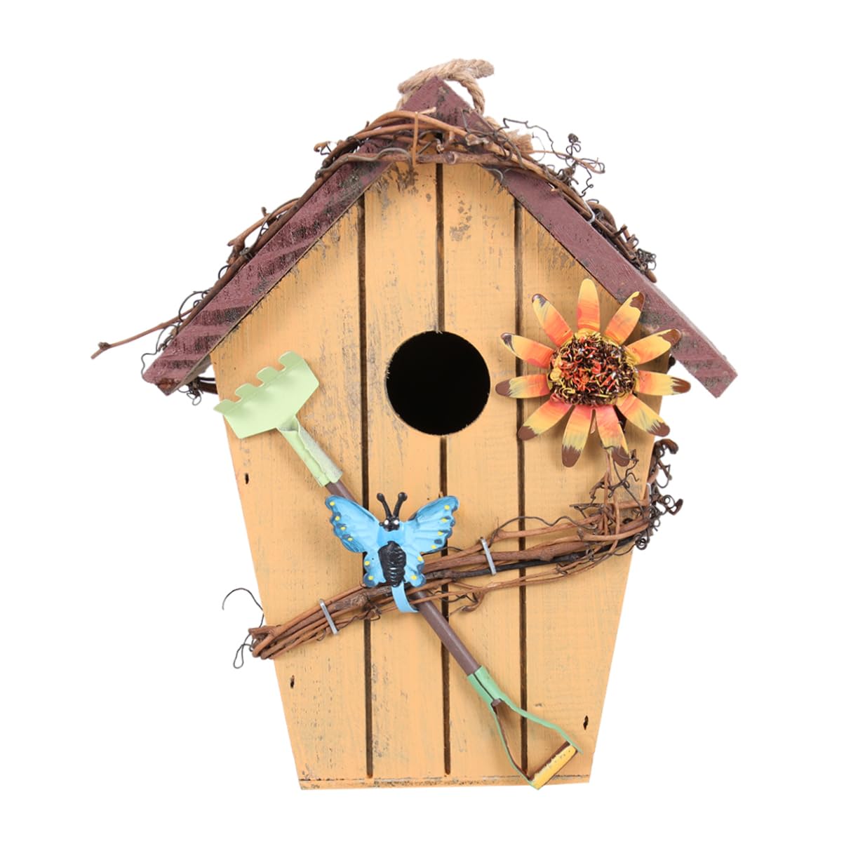 BESPORTBLE Ciondolo in Legno per Casa da Appendere Decorazione per Esterni Artigianato Ornamento per Casa Rurale Casetta per Uccelli Regalo per Amici