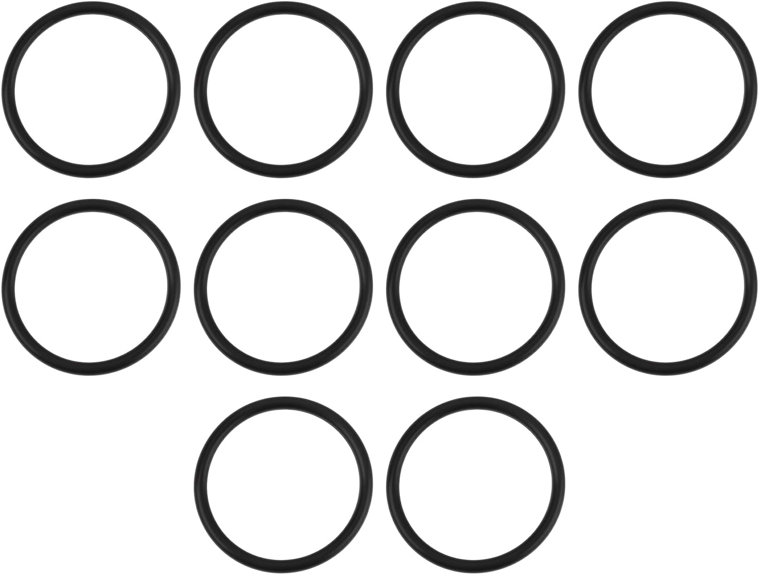 10Pcs Oil Filler Cap Seal O-Ring Compatible with MINI R50 R52 R53 Cooper Cooper S JCW, 11127514981 11517509186