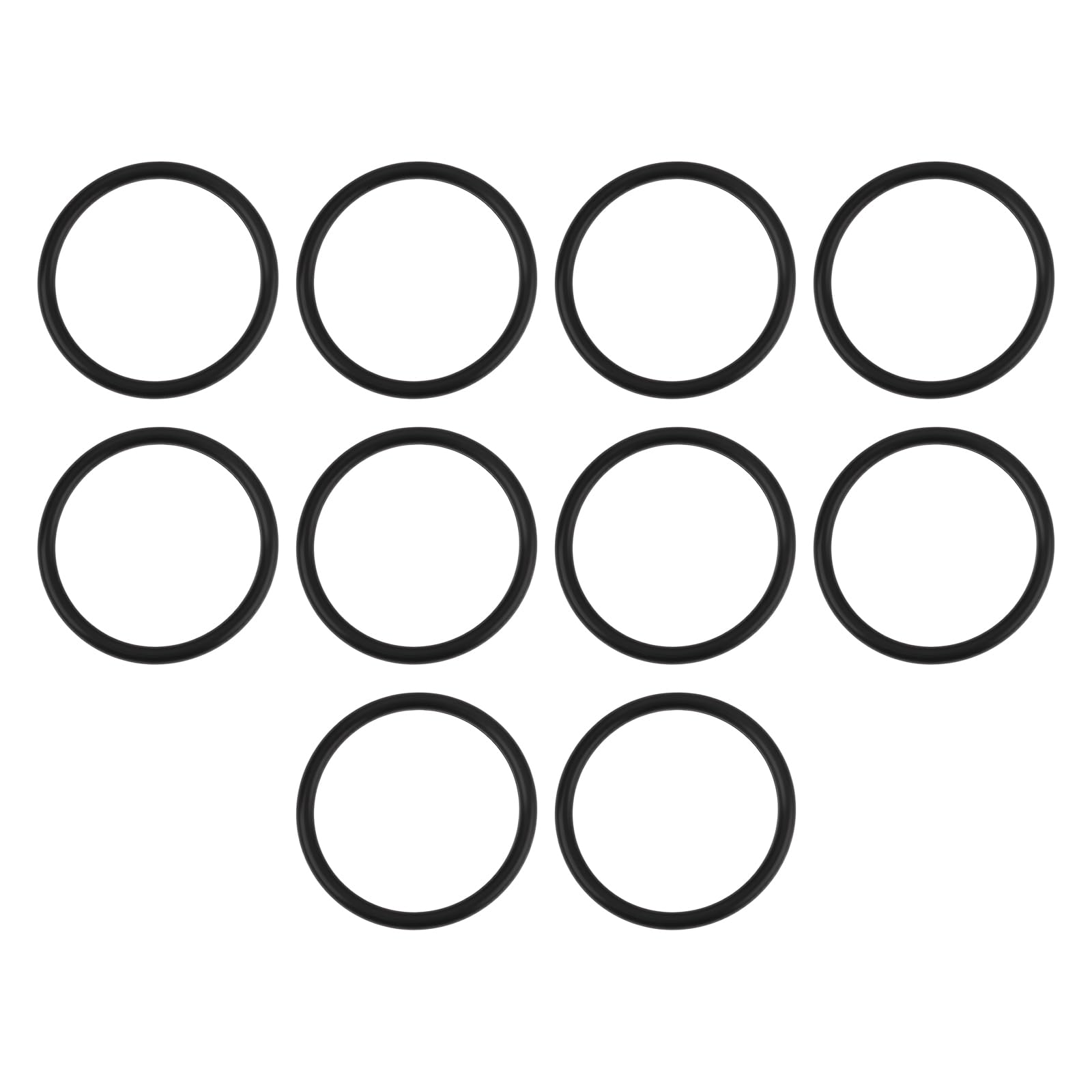 ECSiNG 10Pcs Oil Filler Cap Seal O-Ring Compatible with MINI R50 R52 R53 Cooper Cooper S JCW, 11127514981 11517509186