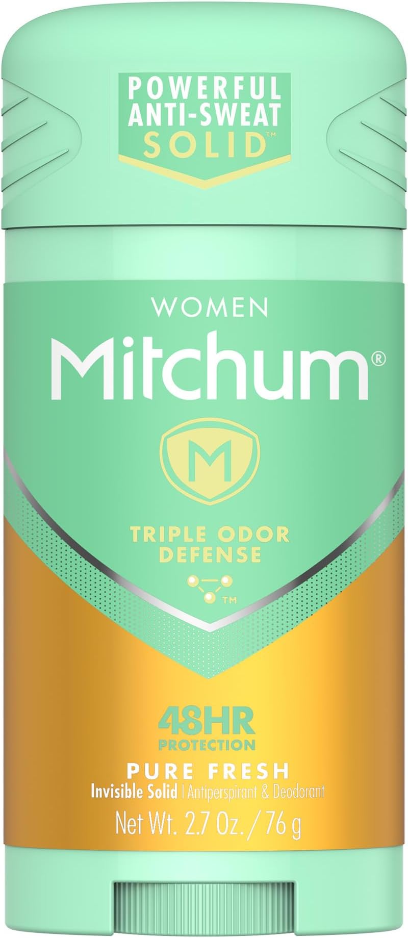 Women Stick Solid Antiperspirant Deodorant, Pure Fresh, 2.7 Ounce (Pack of 1)