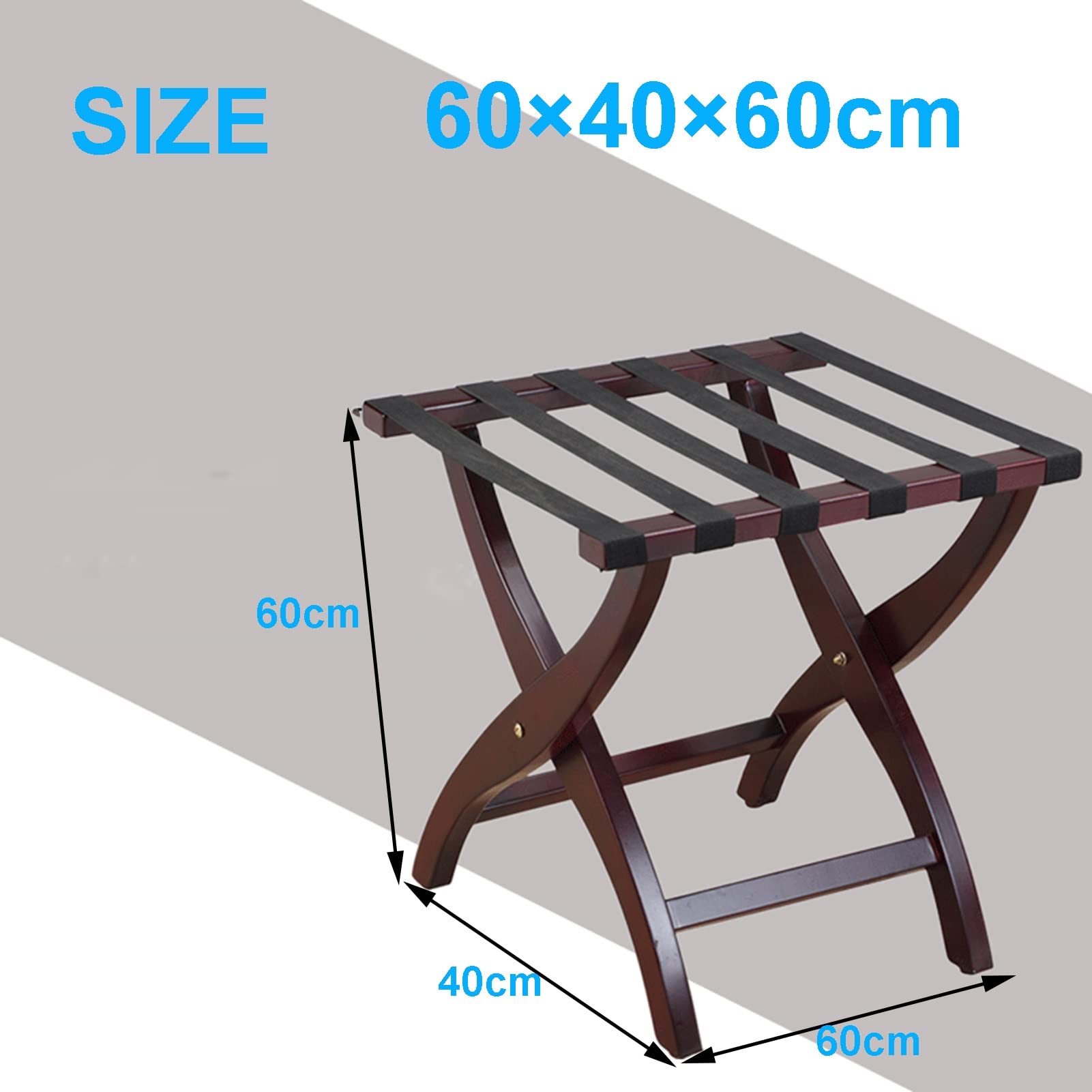 Portavaligie Pieghevole Da 1/2/5 Pezzi, Portavaligie Pieghevole, Ripiano Per Piatti Da Portata, Supporto Per Borsa Da Viaggio, Per Camera Degli Ospiti, Hotel, Forniture Per Camera Da Letto, 60 X 40 X